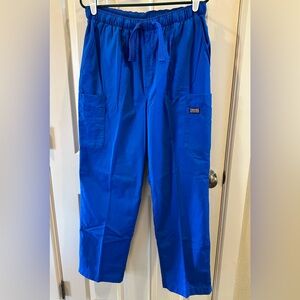 Cherokee Workwear Size M Scrub Pants Royal Blue Style 4000 Gender Neutral Pant